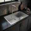 Pure.Sink Luxion Large stainless steel sink 74x40 cm undermount, flush mount, and top mount PLX7440-02